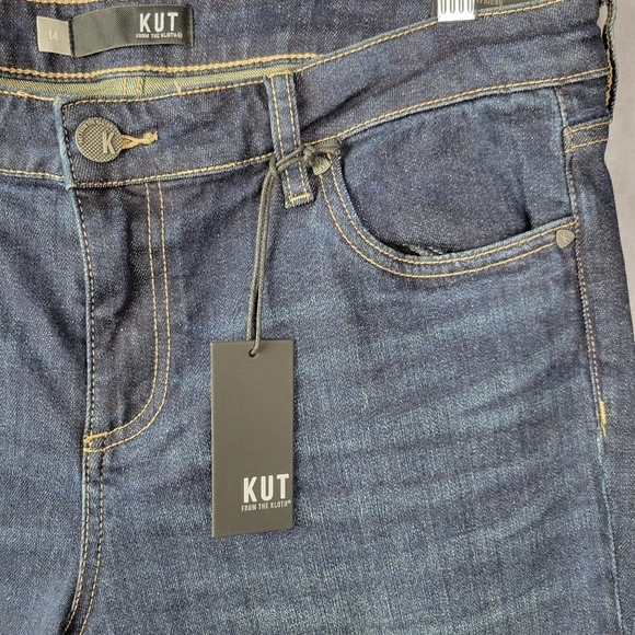 NWT Kut from the Kloth Mid Rise Boyfriend Jean Sz 14 Medium Wash - Picture 14 of 14